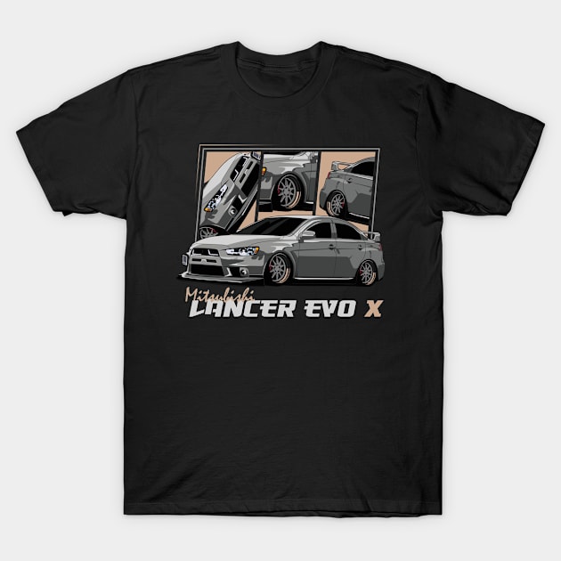 Mitsubishi Lancer EVO X, Evolution x JDM T-Shirt by T-JD